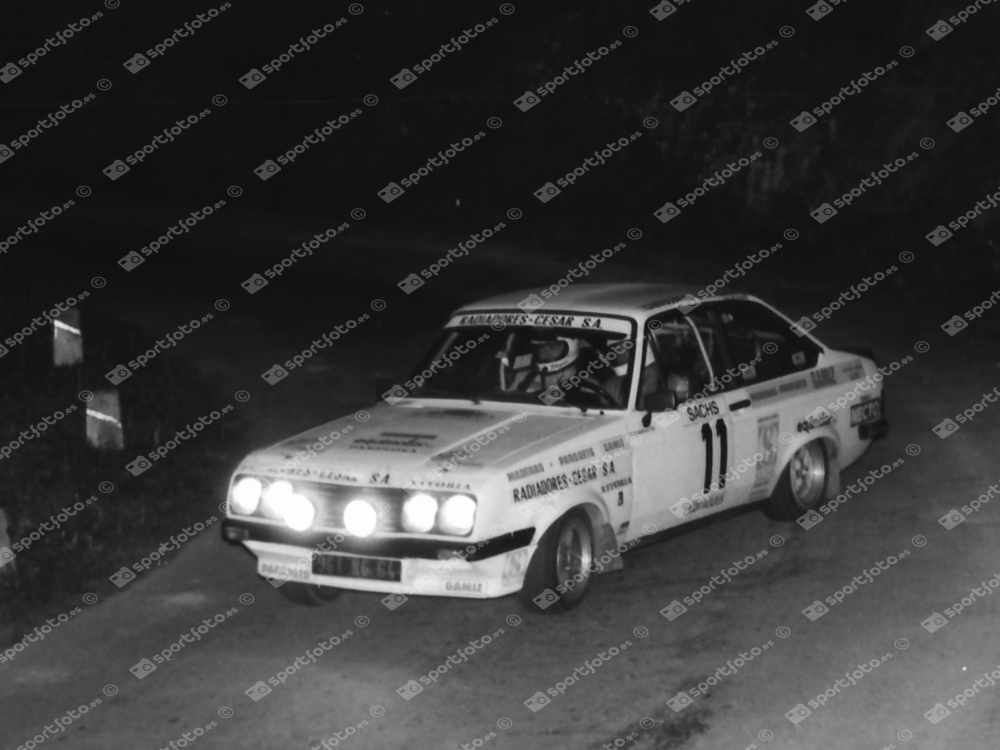 Esteban García Campijo-Julio Vázquez      Ford Escort RS 2000          Rallye Sachs  1980